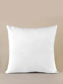 Plain Cushion Cover, Simple White Polyester Throw Pillow Case, Pillow Insert Not Included, For Living Room Home Decor - White - View 1
