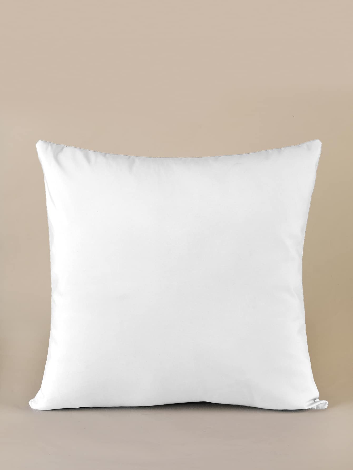 Plain Cushion Cover, Simple White Polyester Throw Pillow Case, Pillow Insert Not Included, For Living Room Home Decor - White - View 1