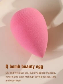 1x miếng bọt biển trang điểm - Màu Hồng  Dưa hấu - Xem 3