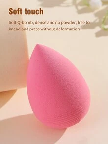 1x miếng bọt biển trang điểm - Màu Hồng  Dưa hấu - Xem 5