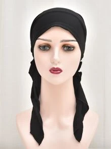 Simple Solid Hat - Black - View 1