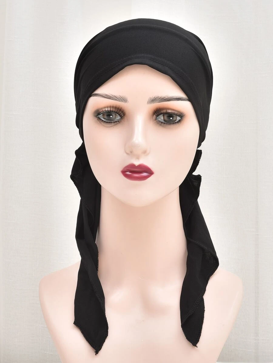 Simple Solid Hat - Black - View 1