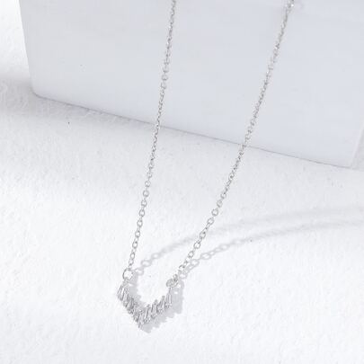 Cubic Zirconia Pendant Necklace