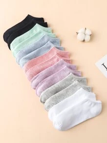 14 đôi Vớ mắt cá chân rắn - Nhiều màu - Xem 1