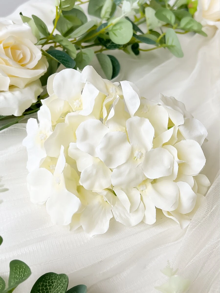 5/10/20 件绣球花仿真花头（带茎），假绣球花，桌面布置装饰丝绸花，香槟色假花，适用于家庭办公室派对婚礼，假植物，春季装饰，房间，书桌，花园装饰，房间装饰用品，情人节，生日礼物，毕业典礼，家居装饰，返校学校用品 - 杏色 - 查看 1
