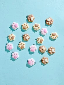 18pcs Paw DIY Pendant - Multicolor - View 1