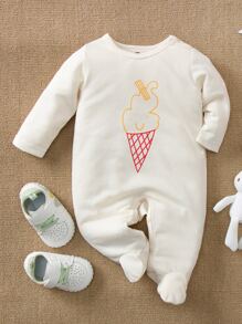 Đồ ngủ Đứa bé Hoạt hình - Màu be - Xem 1