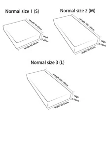 1pc Plain Waterproof Stretchy Sofa Seat Cover - Baby Blue - View 3