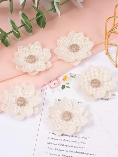 6入組花朵形狀禮品圍裹裝飾用品