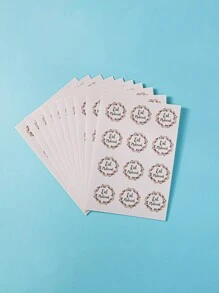 10pcs Eid Wreath Pattern Gift Sticker - Multicolor - View 1