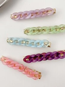 5 cái Chuỗi Trang Trí Tóc Kẹp - Nhiều màu - Xem 3
