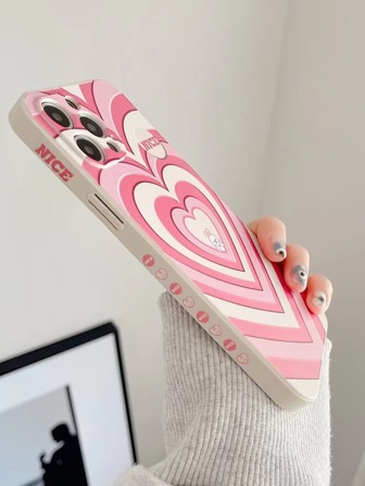 Funda de teléfono con patrón de corazón compatible con iPhone 11, iPhone 13, iPhone 14 Pro Max