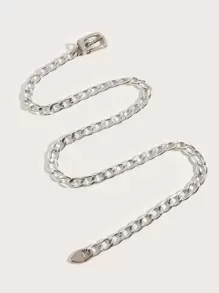 Elegant Minimalist Chain Belt Halloween Valentine's Day Valentines Summer, School Fall, Autumn, Halloween - Silver - View 2