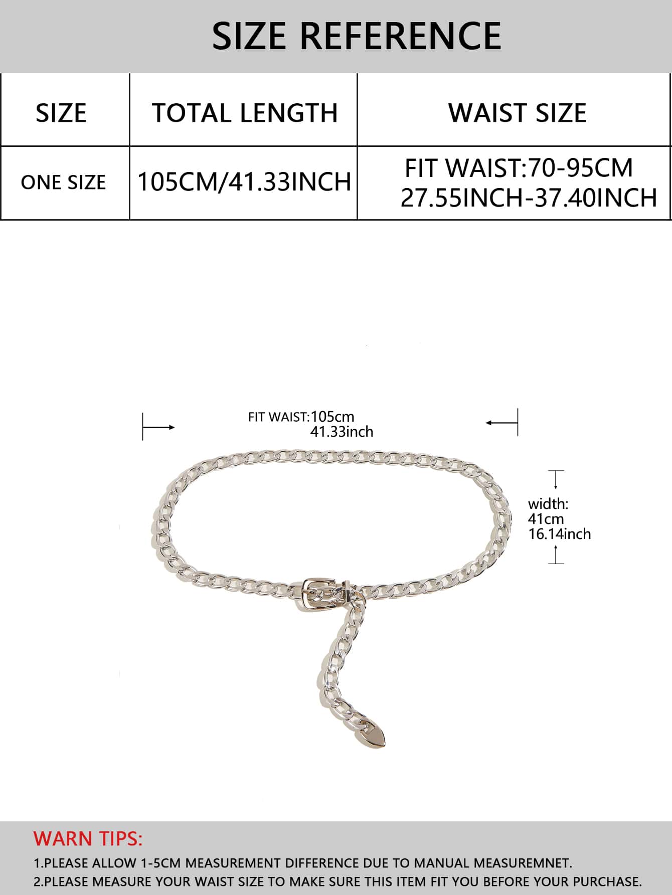 Elegant Minimalist Chain Belt Halloween Valentine's Day Valentines Summer, School Fall, Autumn, Halloween