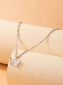 Mặt dây chuyền con bướm - Bạc - Xem 2