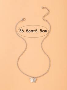 Mặt dây chuyền con bướm - Bạc - Xem 4