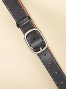 Cinturón de cintura de microfibra con perforador de agujeros gratis - Negro - Ver 6