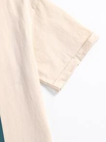 Ashley Baxter Áo thun nữ Con số Hoa Giải trí - Màu be - Xem 6