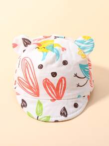 嬰兒愛心圖案棒球帽 - 彩色 - 查看 1