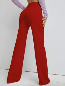 Quần màu trơn Thanh lịch - Đỏ - Xem 2