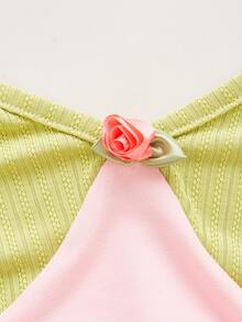 SHEIN Unity Áo khoác và áo lót dành cho xe tăng nữ Lộ Lưng Buộc lại Khối Màu Gợi cảm - Nhiều màu - Xem 3