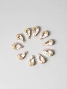 10pcs DIY Water-drop Crystal Pendant