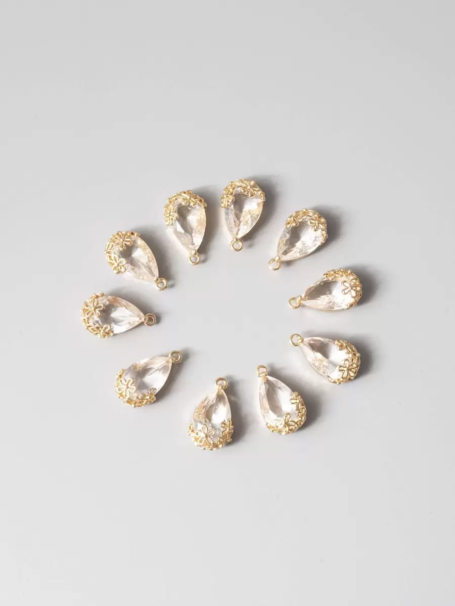 10pcs DIY Water-drop Crystal Pendant