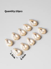 10pcs DIY Water-drop Crystal Pendant