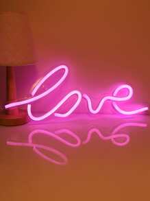 字母設計霓虹燈