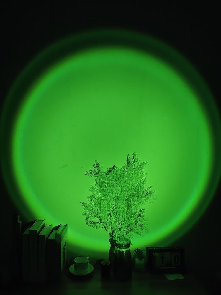 1 件变色圆形氛围投影灯，迷你日落灯，适用于房间卧室，直播背景灯 - 彩色 - 查看 3