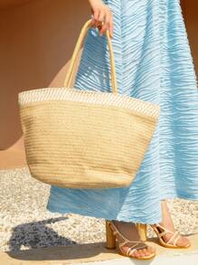 Túi Xách tay Nữ - Màu be - Xem 1