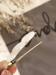 2 piezas Horquilla con diseño redondo - Blanco - Ver 3