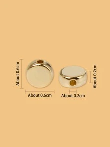 200pcs Bead DIY Jewelry Accessory - Yellow Gold - View 3