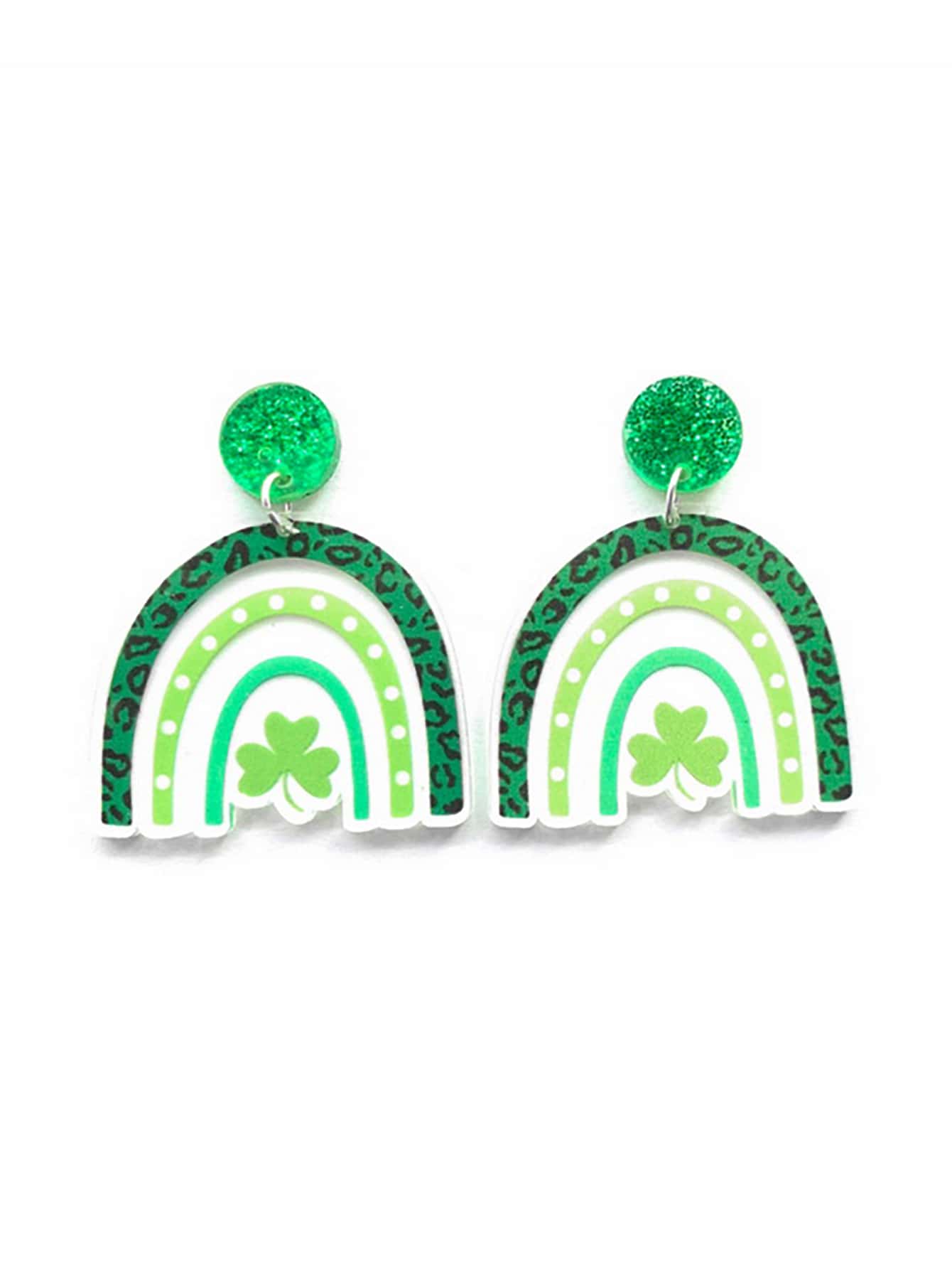 Hoa tai thả hình cỏ ba lá ngày thánh Patrick - Nhiều màu - Xem 1