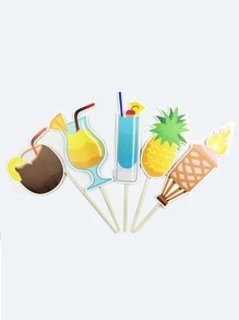 21pcs Hawaiian Hula Skirt Themed Photo Props, Suitable For Hula Dance Parties, Summer Parties, And Various Occasions