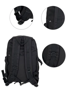 補丁細節大容量功能背包 - 黑色 - 查看 6