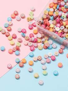 400pcs DIY Letter Graphic Bead - Multicolor - View 2