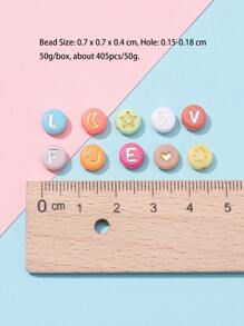 400pcs DIY Letter Graphic Bead - Multicolor - View 5