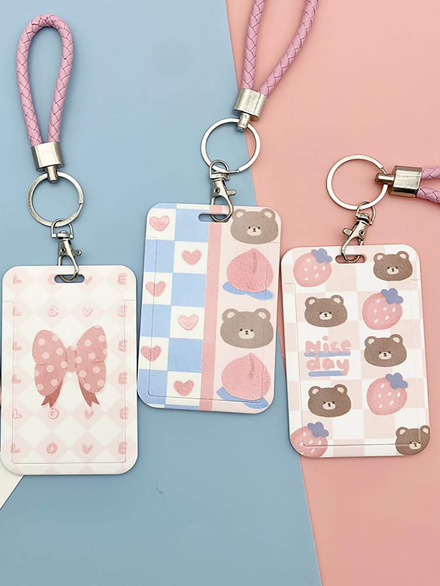 1入組卡通圖案隨機卡套 - 彩色 - 查看 1