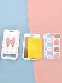 1入組卡通圖案隨機卡套 - 彩色 - 查看 5