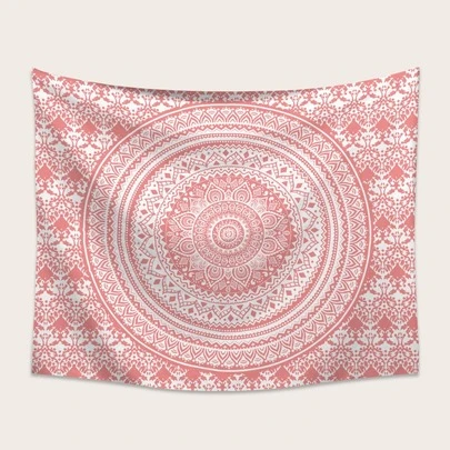 Thảm treo tường in họa tiết Mandala, Vải trang trí treo tường để trang trí nhà cửa, Cờ cho phòng, Trang trí phòng, Thảm treo tường, Trang trí tường, Nghệ thuật treo tường, Đồ dùng trong phòng, Cờ cho phòng, Thảm treo tường, Thảm treo tường, Thảm treo tường màu hồng
