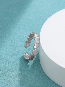 Vòng bít thiết kế trái tim - Bạc - Xem 3