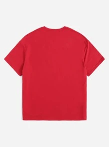 櫻桃和字母圖案T恤 - 紅色 - 查看 2