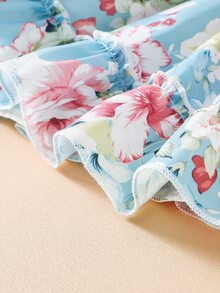 嬰兒印花荷葉邊洋裝 - 彩色 - 查看 6