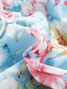 嬰兒印花荷葉邊洋裝 - 彩色 - 查看 7