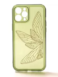 蝴蝶樣式透明手機殼 - 薄荷綠 - 查看 1