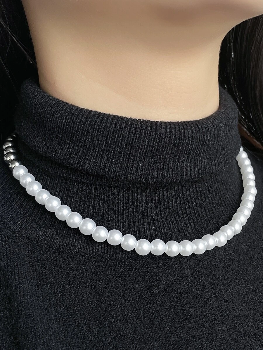 珍珠串珠項鍊