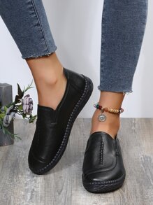 Giày bệt Nữ màu trơn Mát mẻ - màu đen - Xem 4