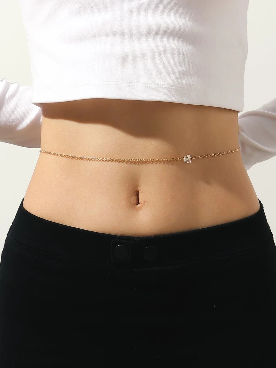 Cadena para la cintura con diseño de mariposa - Amarillo Oro - Ver 1