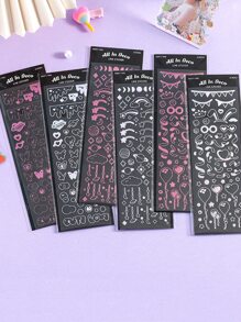 1pc Cartoon Graphic Random Sticker - Nhiều màu - Xem 1